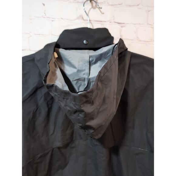 Nelson Rigg Packable Rain Jacket Size Medium Reflective Black Silver - Picture 8 of 16